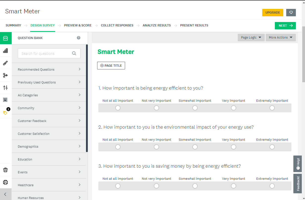 Image of survey monkey platform